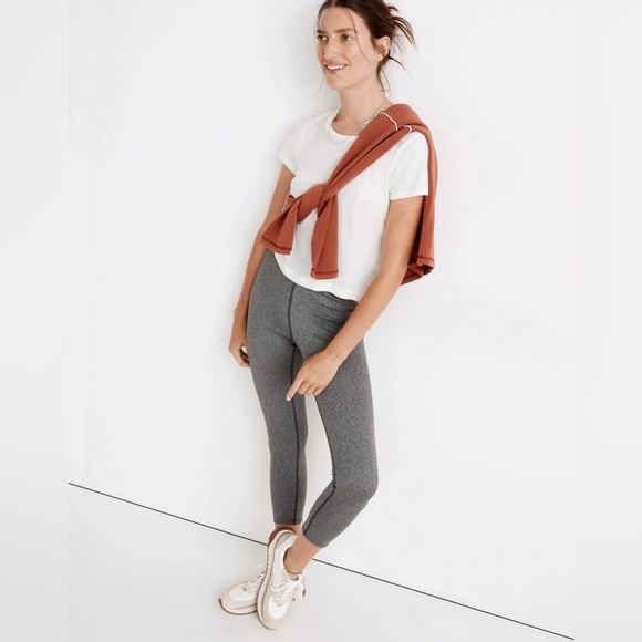 Madewell MWL Form High-Rise 25" Leggings in Heathered Charcoal Size Medium - Picture 13 of 13